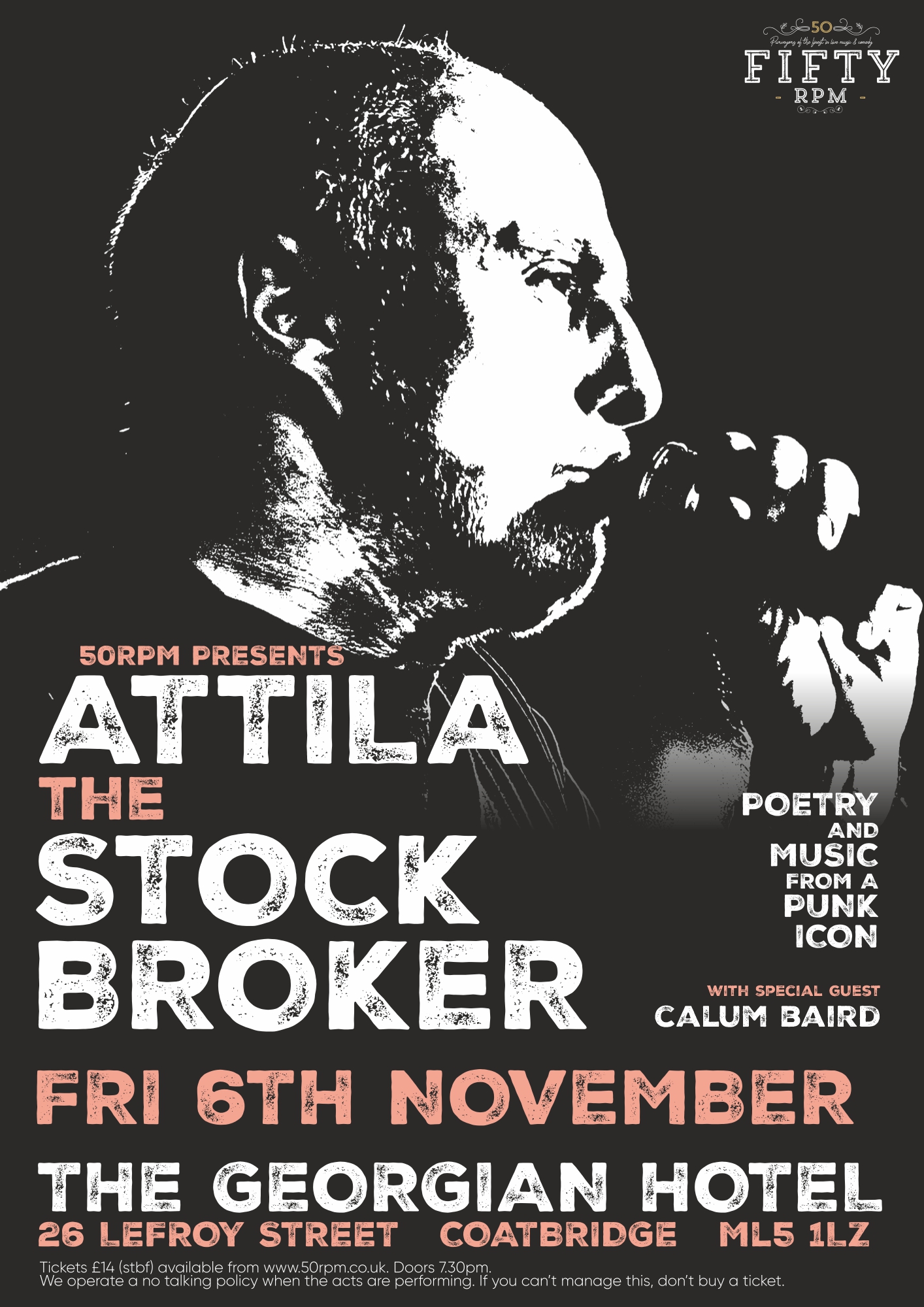 Attila The Stockbroker at Georgian Hotel, Coatbridge on 06 Nov 2026