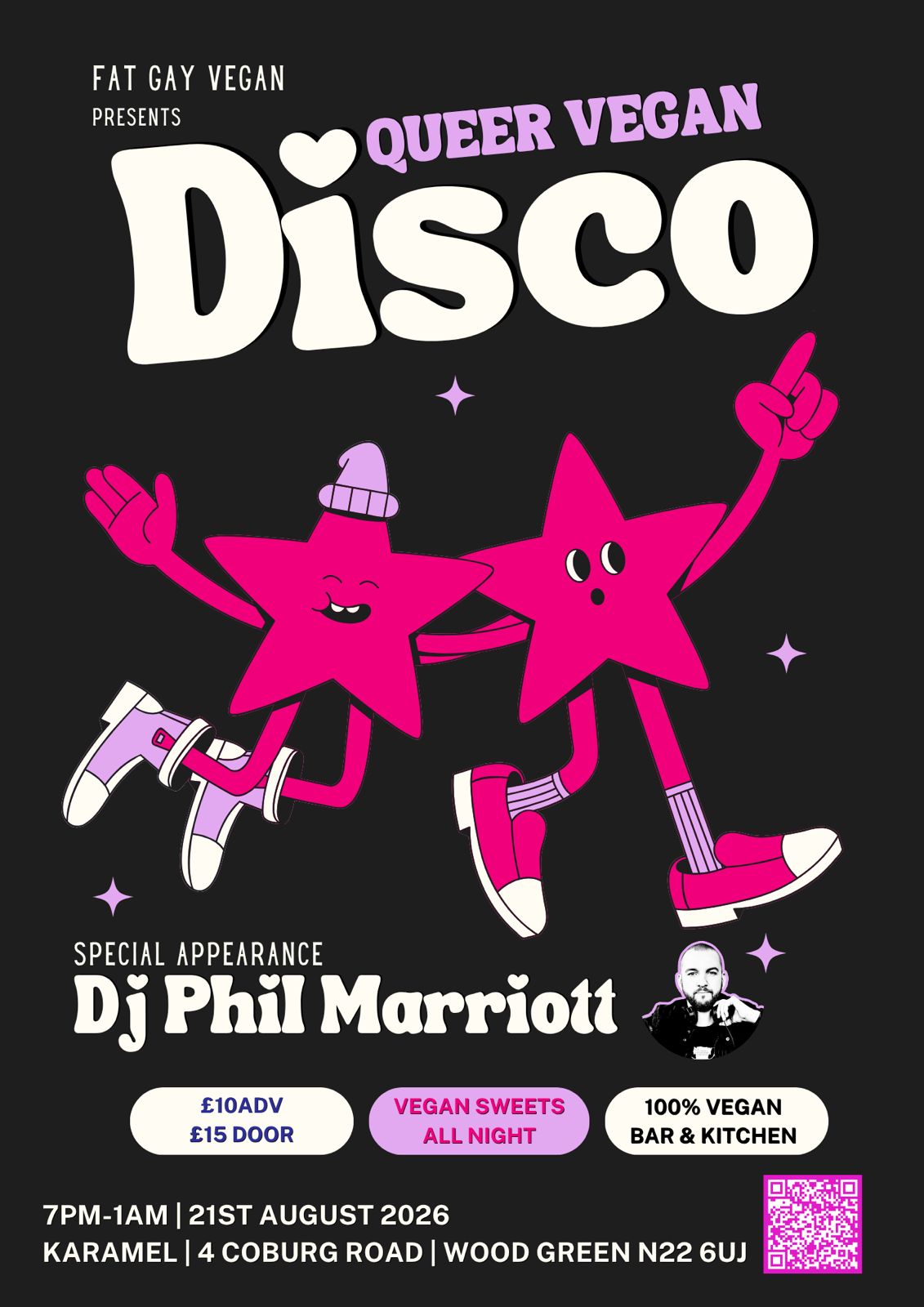 FAT GAY VEGAN PRESENTS… QUEER VEGAN DISCO