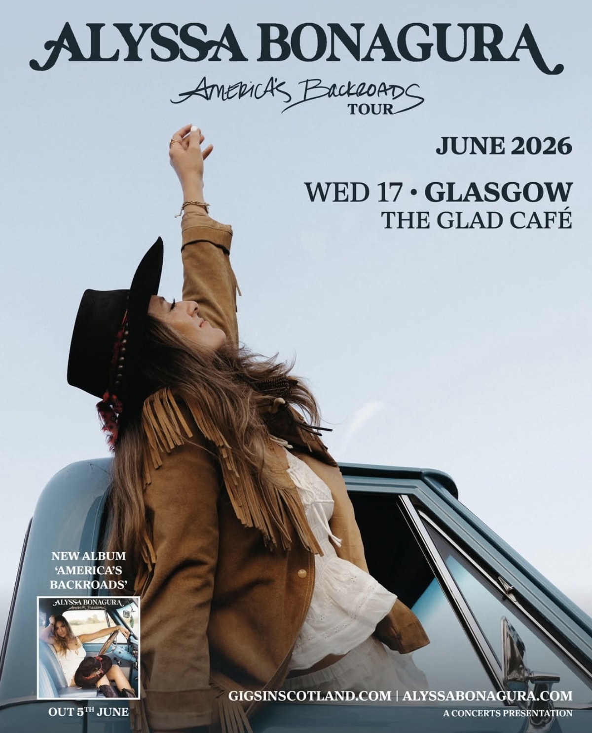 Alyssa Bonagura at The Glad Cafe, Glasgow on