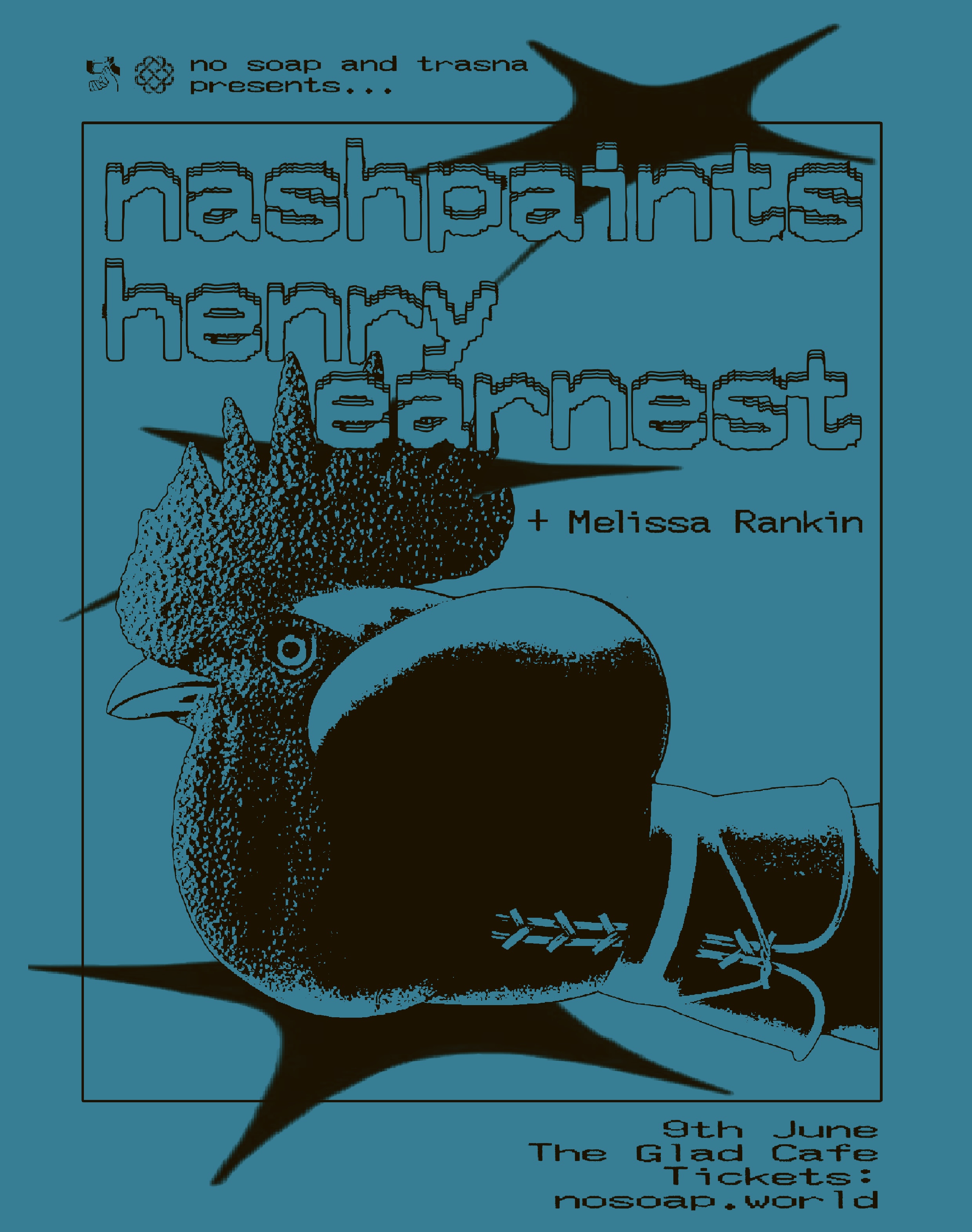 Nashpaints + Henry Earnest + Melissa Rankin at The Glad Cafe, Glasgow on